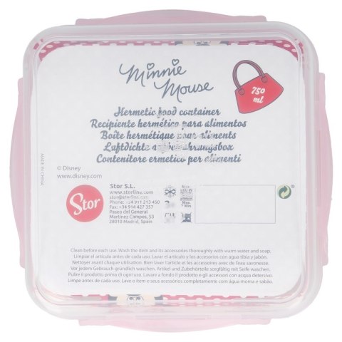 Minnie Mouse - Lunchbox / hermetyczne pudełko śniadaniowe 750ml Minnie Mouse - Lunchbox / hermetyczne pudełko śniadaniowe 750ml