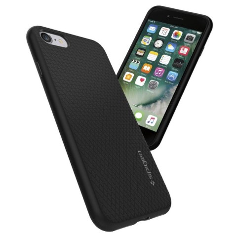 Spigen Liquid Air - Etui do iPhone SE 2022 / SE 2020 / 8 / 7 (Czarny) Spigen Liquid Air - Etui do iPhone SE 2022 / SE 2020 / 8 / 7 (Czarny)