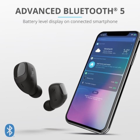 Trust Nika Compact - Słuchawki bezprzewodowe Bluetooth (czarny) Trust Nika Compact - Słuchawki bezprzewodowe Bluetooth (czarny)