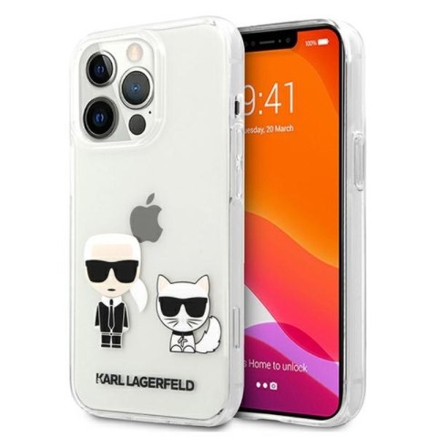 Karl Lagerfeld Ikonik & Choupette - Etui iPhone 13 Pro Max (przezroczysty) Karl Lagerfeld Ikonik & Choupette - Etui iPhone 13 Pro Max (przezroczysty)