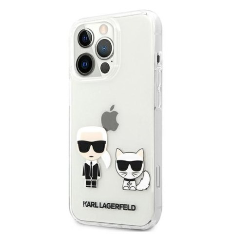 Karl Lagerfeld Ikonik & Choupette - Etui iPhone 13 Pro Max (przezroczysty) Karl Lagerfeld Ikonik & Choupette - Etui iPhone 13 Pro Max (przezroczysty)