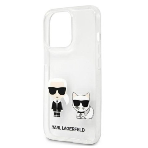 Karl Lagerfeld Ikonik & Choupette - Etui iPhone 13 Pro Max (przezroczysty) Karl Lagerfeld Ikonik & Choupette - Etui iPhone 13 Pro Max (przezroczysty)
