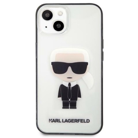 Karl Lagerfeld Ikonik Karl - Etui iPhone 13 mini (przezroczysty / czarna ramka) Karl Lagerfeld Ikonik Karl - Etui iPhone 13 mini (przezroczysty / czarna ramka)