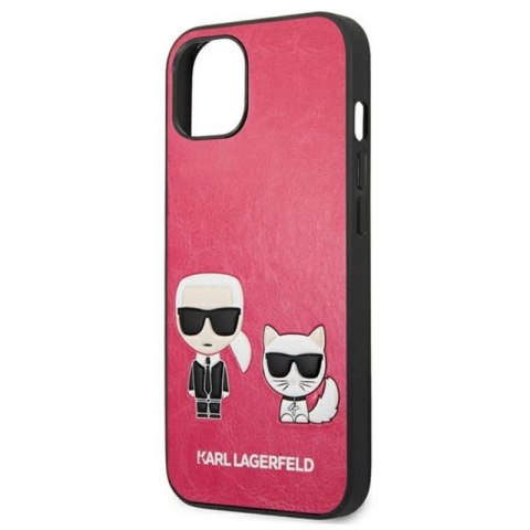 Karl Lagerfeld PU Leather Karl & Choupette Embossed - Etui iPhone 13 Mini (fuksja) Karl Lagerfeld PU Leather Karl & Choupette Embossed - Etui iPhone 13 Mini (fuksja)