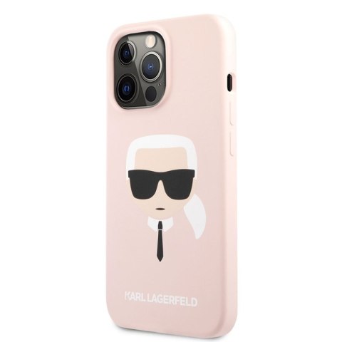 Karl Lagerfeld Silicone Ikonik Karl`s Head - Etui iPhone 13 Pro Max (różowy) Karl Lagerfeld Silicone Ikonik Karl`s Head - Etui iPhone 13 Pro Max (różowy)