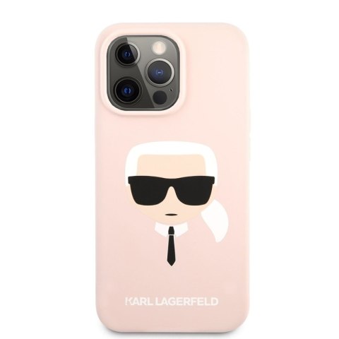 Karl Lagerfeld Silicone Ikonik Karl`s Head - Etui iPhone 13 Pro Max (różowy) Karl Lagerfeld Silicone Ikonik Karl`s Head - Etui iPhone 13 Pro Max (różowy)
