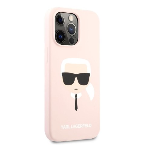 Karl Lagerfeld Silicone Ikonik Karl`s Head - Etui iPhone 13 Pro Max (różowy) Karl Lagerfeld Silicone Ikonik Karl`s Head - Etui iPhone 13 Pro Max (różowy)