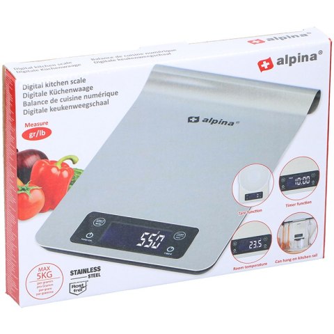 Alpina - elektroniczna waga kuchenna do 5 kg Alpina - elektroniczna waga kuchenna do 5 kg
