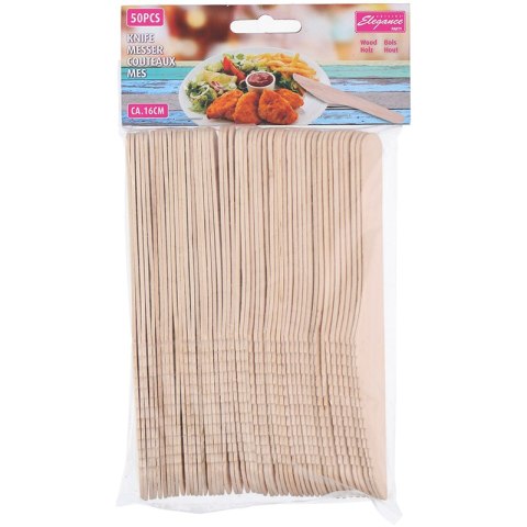 Cuisine Elegance - Zestaw drewnianych noży 16,5 cm 50 szt. Cuisine Elegance - Zestaw drewnianych noży 16,5 cm 50 szt.