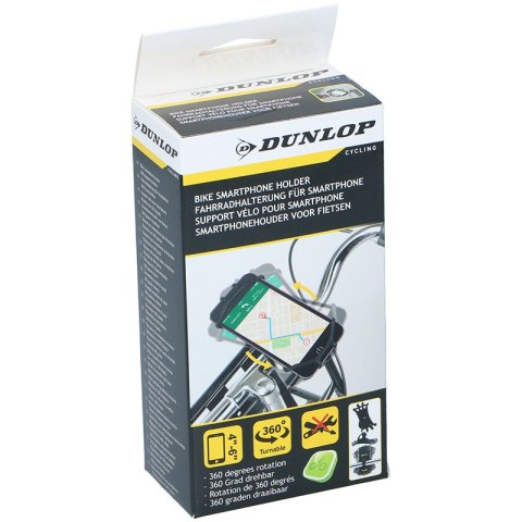 Dunlop - uchwyt rowerowy do telefonu 10-15 cm obrotowy (czarny) Dunlop - uchwyt rowerowy do telefonu 10-15 cm obrotowy (czarny)