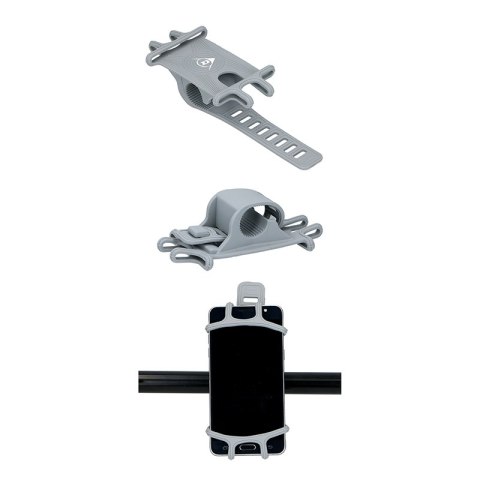 Dunlop - uchwyt rowerowy do telefonu 10-15 cm (szary) Dunlop - uchwyt rowerowy do telefonu 10-15 cm (szary)