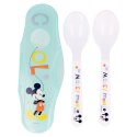 Mickey Mouse - Łyżeczka do karmienia 2 szt + etui (Cool)