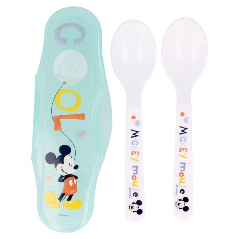 Mickey Mouse - Łyżeczka do karmienia 2 szt + etui (Cool) Mickey Mouse - Łyżeczka do karmienia 2 szt + etui (Cool)
