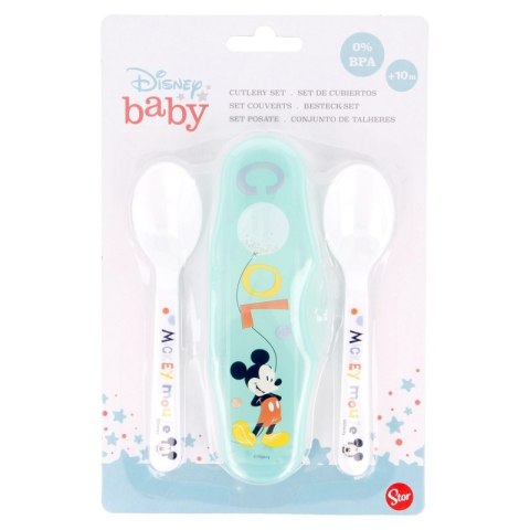 Mickey Mouse - Łyżeczka do karmienia 2 szt + etui (Cool) Mickey Mouse - Łyżeczka do karmienia 2 szt + etui (Cool)