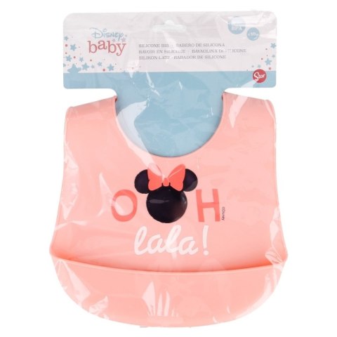 Minnie Mouse - Śliniak silikonowy z kieszonką (Indigo dreams) Minnie Mouse - Śliniak silikonowy z kieszonką (Indigo dreams)