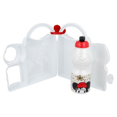 Minnie Mouse - Zestaw lunchbox i bidon 400 ml Minnie Mouse - Zestaw lunchbox i bidon 400 ml