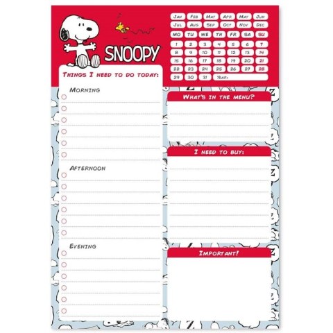 Snoopy - Planner dzienny 54 strony A5 Snoopy - Planner dzienny 54 strony A5