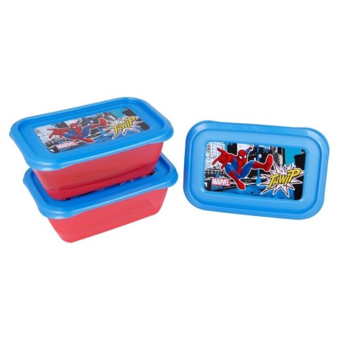 Spiderman - Zestaw pojemników na żywność 540ml (3szt.) Spiderman - Zestaw pojemników na żywność 540ml (3szt.)