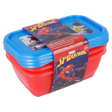 Spiderman - Zestaw pojemników na żywność 540ml (3szt.) Spiderman - Zestaw pojemników na żywność 540ml (3szt.)
