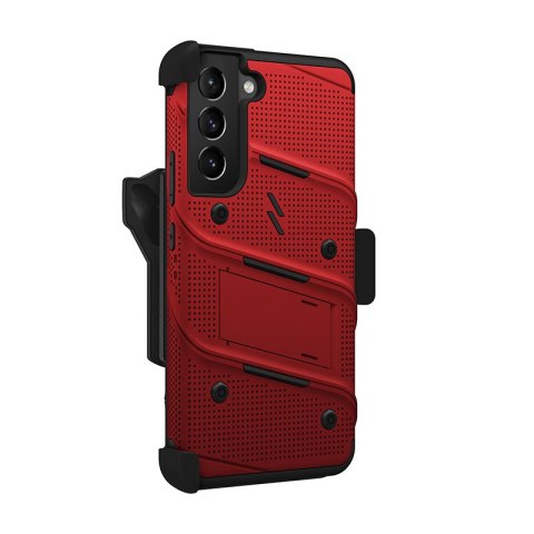 ZIZO BOLT Series - Pancerne etui Samsung Galaxy S22+ ze szkłem 9H na ekran + uchwyt z podstawką (czerwony) ZIZO BOLT Series - Pancerne etui Samsung Galaxy S22+ ze szkłem 9H na ekran + uchwyt z podstawką (czerwony)