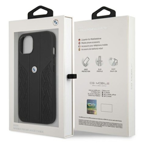 BMW Leather Curve Perforate HC - Etui iPhone 13 mini (czarny) BMW Leather Curve Perforate HC - Etui iPhone 13 mini (czarny)