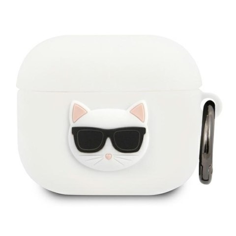 Karl Lagerfeld Choupette 3D - Etui Apple Airpods 3 (biały) Karl Lagerfeld Choupette 3D - Etui Apple Airpods 3 (biały)