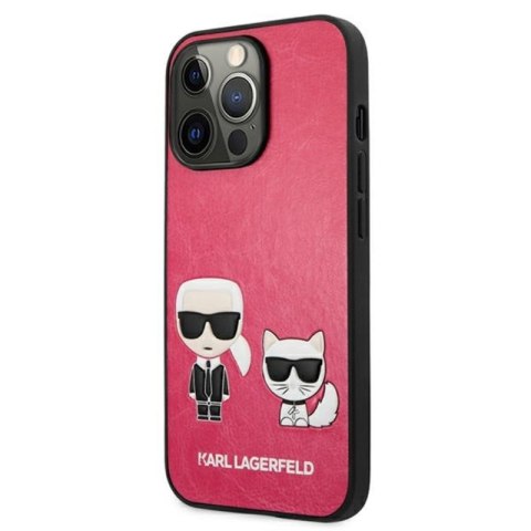 Karl Lagerfeld PU Leather Karl & Choupette Embossed - Etui iPhone 13 Pro (fuksja) Karl Lagerfeld PU Leather Karl & Choupette Embossed - Etui iPhone 13 Pro (fuksja)