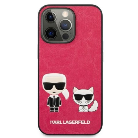 Karl Lagerfeld PU Leather Karl & Choupette Embossed - Etui iPhone 13 Pro (fuksja) Karl Lagerfeld PU Leather Karl & Choupette Embossed - Etui iPhone 13 Pro (fuksja)