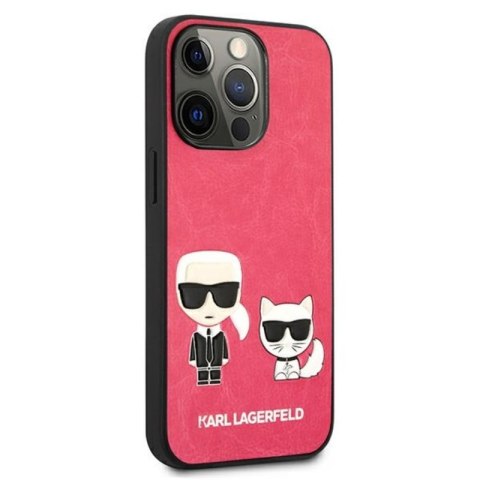 Karl Lagerfeld PU Leather Karl & Choupette Embossed - Etui iPhone 13 Pro (fuksja) Karl Lagerfeld PU Leather Karl & Choupette Embossed - Etui iPhone 13 Pro (fuksja)