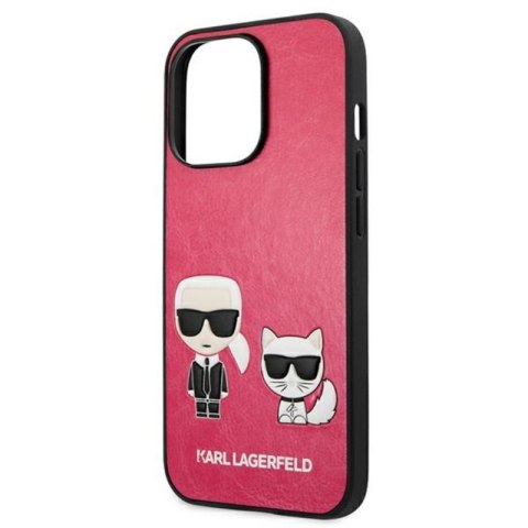 Karl Lagerfeld PU Leather Karl & Choupette Embossed - Etui iPhone 13 Pro (fuksja) Karl Lagerfeld PU Leather Karl & Choupette Embossed - Etui iPhone 13 Pro (fuksja)