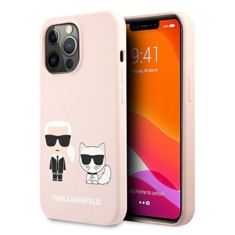 Karl Lagerfeld Slilicone Karl & Choupette - Etui iPhone 13 Pro (różowy) Karl Lagerfeld Slilicone Karl & Choupette - Etui iPhone 13 Pro (różowy)