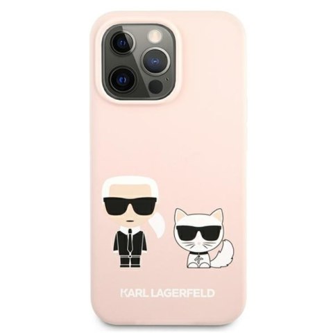Karl Lagerfeld Slilicone Karl & Choupette - Etui iPhone 13 Pro (różowy) Karl Lagerfeld Slilicone Karl & Choupette - Etui iPhone 13 Pro (różowy)