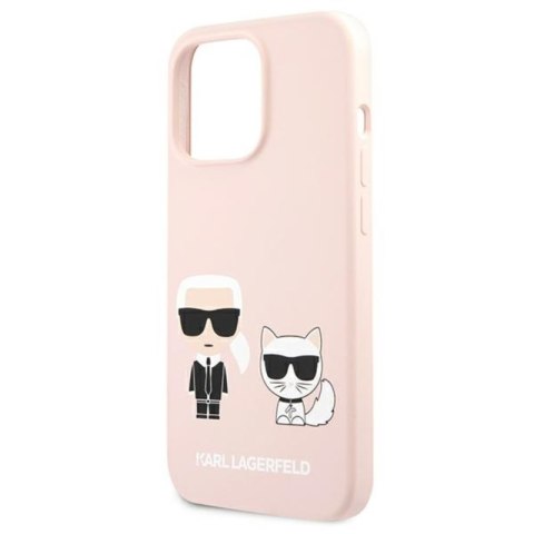 Karl Lagerfeld Slilicone Karl & Choupette - Etui iPhone 13 Pro (różowy) Karl Lagerfeld Slilicone Karl & Choupette - Etui iPhone 13 Pro (różowy)