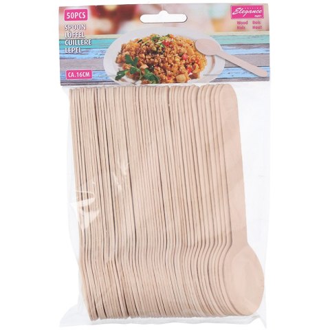 Cuisine Elegance - Zestaw drewnianych łyżek 16 cm 50 szt. Cuisine Elegance - Zestaw drewnianych łyżek 16 cm 50 szt.