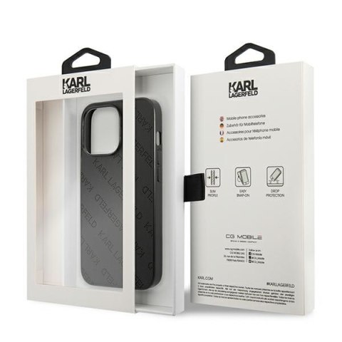 Karl Lagerfeld Perforated Allover - Etui iPhone 13 Pro (czarny) Karl Lagerfeld Perforated Allover - Etui iPhone 13 Pro (czarny)