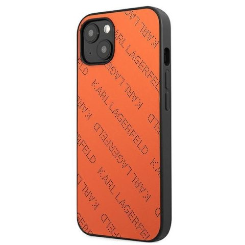 Karl Lagerfeld Perforated Allover - Etui iPhone 13 (pomarańczowy) Karl Lagerfeld Perforated Allover - Etui iPhone 13 (pomarańczowy)