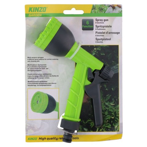 Kinzo - Wielofunkcyjny pistolet zraszający do podlewania ogrodu (6 funkcji) Kinzo - Wielofunkcyjny pistolet zraszający do podlewania ogrodu (6 funkcji)