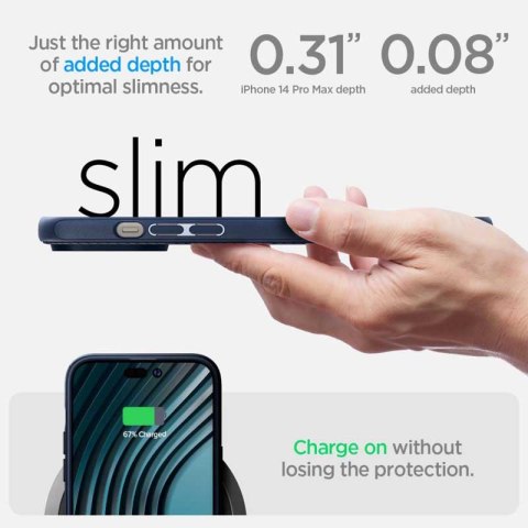 Spigen Mag Armor - Etui do iPhone 14 Pro Max (Granatowy) Spigen Mag Armor - Etui do iPhone 14 Pro Max (Granatowy)