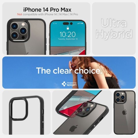 Spigen Ultra Hybrid - Etui do iPhone 14 Pro Max (Czarny) Spigen Ultra Hybrid - Etui do iPhone 14 Pro Max (Czarny)