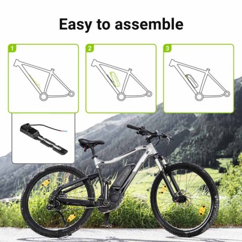 Green Cell - Bateria 13Ah (468Wh) do roweru elektrycznego E-Bike 36V Green Cell - Bateria 13Ah (468Wh) do roweru elektrycznego E-Bike 36V