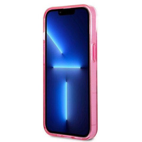Karl Lagerfeld Gradient Ikonik Karl & Choupette - Etui iPhone 13 mini (różowy) Karl Lagerfeld Gradient Ikonik Karl & Choupette - Etui iPhone 13 mini (różowy)