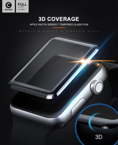 Mocolo 3D Glass Full Glue - Szkło ochronne na ekran Apple Watch 7/8 41 mm Mocolo 3D Glass Full Glue - Szkło ochronne na ekran Apple Watch 7/8 41 mm