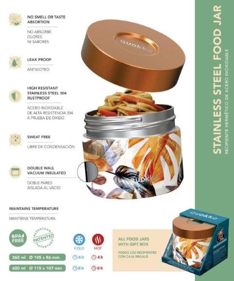 Quokka Whim Food Jar - Lunchbox termiczny / termos obiadowy 360 ml (Autumn) Quokka Whim Food Jar - Lunchbox termiczny / termos obiadowy 360 ml (Autumn)