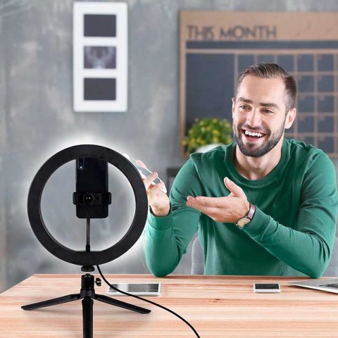 Grundig - Lampa pierścieniowa do zdjęć, selfie, makijażu Grundig - Lampa pierścieniowa do zdjęć, selfie, makijażu