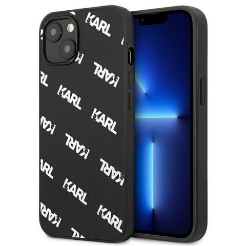 Karl Lagerfeld Allover - Etui iPhone 13 Mini (czarny) Karl Lagerfeld Allover - Etui iPhone 13 Mini (czarny)