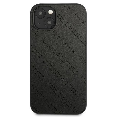 Karl Lagerfeld Perforated Allover - Etui iPhone 13 Mini (czarny) Karl Lagerfeld Perforated Allover - Etui iPhone 13 Mini (czarny)