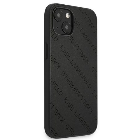 Karl Lagerfeld Perforated Allover - Etui iPhone 13 Mini (czarny) Karl Lagerfeld Perforated Allover - Etui iPhone 13 Mini (czarny)