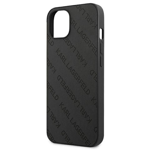 Karl Lagerfeld Perforated Allover - Etui iPhone 13 Mini (czarny) Karl Lagerfeld Perforated Allover - Etui iPhone 13 Mini (czarny)