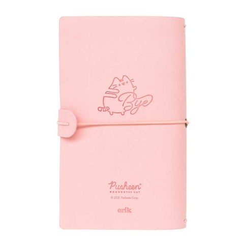 Pusheen - Skórzany notatnik podróżny B6 (Różowy) Pusheen - Skórzany notatnik podróżny B6 (Różowy)