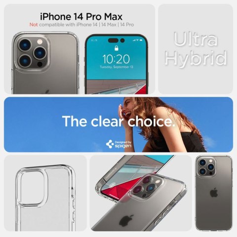 Spigen Ultra Hybrid Matte - Etui do iPhone 14 Pro Max (Przezroczysty matowy) Spigen Ultra Hybrid Matte - Etui do iPhone 14 Pro Max (Przezroczysty matowy)